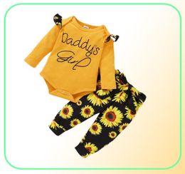 Clothing Sets Baby Girl Clothes 018 Months Daddy039s Little Floral Leopard Camouflage Pants Born Outfits5344606