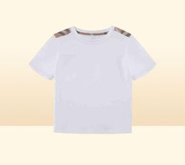 Toddler Boys Summer White T Shirts for girls Child Designer Brand Boutique Kids Clothing Wholesale Luxury Tops Clothes AA2203163228156