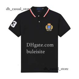 Mens Polos Tees Casual Lapel Short Sleeves Striped Top Embroidery Decoration Designer T-Shirt Advanced Texture Polos Big Or Small Horse Fashion Polos T Shirts 628
