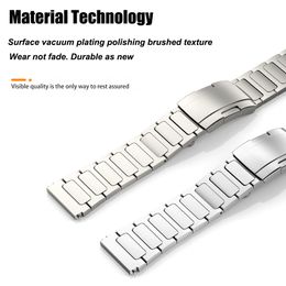 22mm Luxury Titanium Metal Strap For Zeblaze Vibe 7 Pro Watch Band For Zeblaze Stratos 3 2/Btalk 2 Lite/Beyond Bracelet Men Belt
