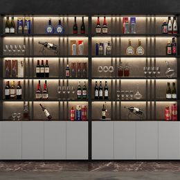 Metalic Modern Wine Rack Kitchen Home Liquor Whisky Display Cabinet Holder Living Room Cremalheira De Vinho Room Furniture