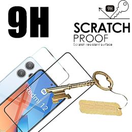4 Pcs 9H HD Screen Protector Tempered Glass for Xiaomi Redmi 12 Note 12s 12 Pro Plus 12c 12 4g 5g Protective Glass