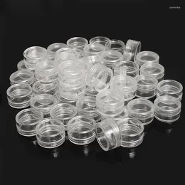 Storage Bottles 5-30pcs 2.5g Sample Clear Cream Jar Mini Cosmetic Containers Transparent Pot For Nail Arts Small Can Tin