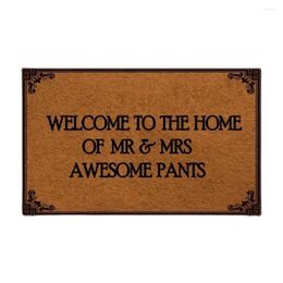 Carpets Welcome To The Home Of Awesome Pants Doormat Outdoor Porch Patio Front Floor Farmhouse Holiday Rug Decor Door Mat