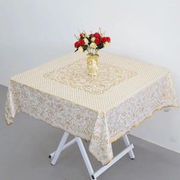 Table Cloth Square PVC Waterproof Non-ironing Color Mat Coffee