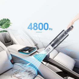 4800PA 75W Household & Car Portable Vacuum Cleaner USB Rechargeable Wireless Handheld Mini Vacuum Cleaner House Cleaning Sweeper166m