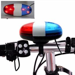 5-1PCS 4 Tone Sounds Bicycle Horn Bicycles Bell Police Car Light Electronic Loud Siren Bike Lamp Scooter MTB Cycling Accessories