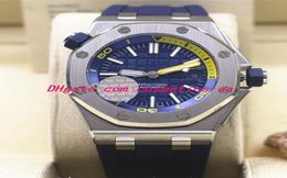 16 Colours Luxury Wristwatch 42mm Diver 15710STOOA002CA01 White Rubber Bracelet Automatic Watch Men Watches New Arrival9558407