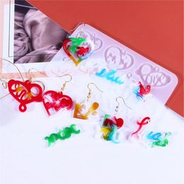 Earrings Pendant Silicone Mold DIY Ear Rings Ornament UV Epoxy Resin Mould Jewelry Making Tool Handmade Crafts Supplies