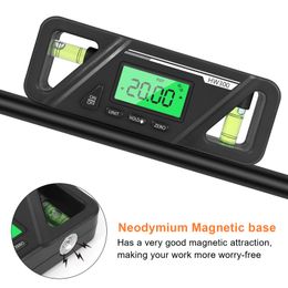 Digital Protractor Angle Finder Magnetic Inclinometer Electronic Digital Level Magnetics Angle Measuring Carpenter Tool