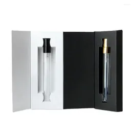 Storage Bottles 5pcs/Lot 10ml Spray Bottle Refillable Perfume With Paper Card For Gift Sample Package