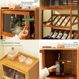 European Bar Wine Cabinets Modern Home Glass Display Cabinet Living Room Showcase Storage Red Wine Rack Vitrina Bar Furniture