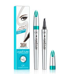 Extremely Fine Nib Liquid Eyebrow Pencil Four Pronged Waterproof Natural Color Rendering Long-Lasting Makeup Eyebrow Pencil