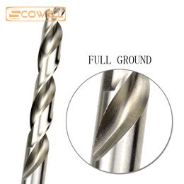 SCOWELL 25pcs HSS Split Tip Jobber Drill Bit Set 1.0~13mm DIY Power Tools Accessories For Metal Twist Drilling Bits