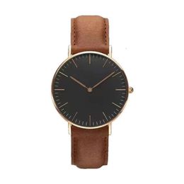 Mens Watch Top New Wrist Watch 40mm Womens Wa Dial Luxury Men D W and Women Watches Independent Seconds Steel Case Leather Watch Quality Wristwatches 749 309