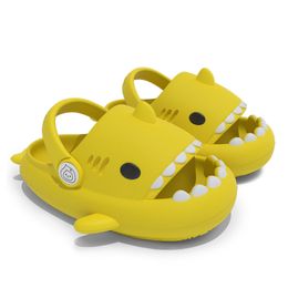 summer kids boys sandals slides children slippers buckle designer fashion lovely cartoon shark External collision prevention slider free shipping shoes sandles