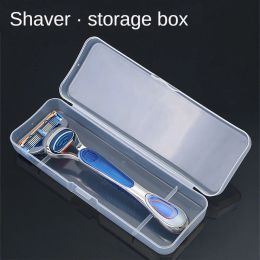 Portable Transparent Shaver Storage Box Razor Holder Protector Case Suitable For Most Razors Bathroom Travel Organizer Storage