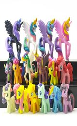 16pcsset 36cm Little Pvc Action Toy Figures Horse Princess Celestia Luna Christmas Gift for Kids Toys6539889