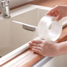 Caulk Tape Clear Waterproof Self Adhesive Anti-Grease Sealing Caulking Strip Useful Things For Home Cleaning Household Cleaning