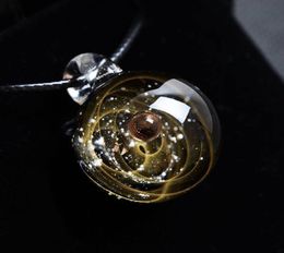 Universe Glass Bead Planets Pendant Necklace Galaxy Rope Chain Solar System Design Necklace for Women Christams Gift8013930