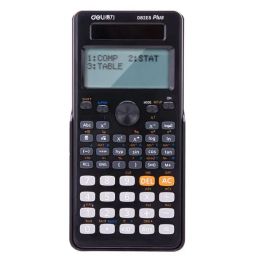 Calculators Genuine Desktop Dual Power 252 Kinds Function Scientific Calculator Solar+Battery Power 12 Digital 2Line LCD Display