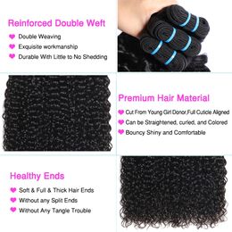 PerisModa Water Wave Bundles For Black Women Brazilian Weaving 12A Virgin Human Hair Extensions Wet and Wavy Human Hair Bundles