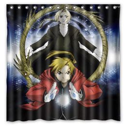 Shower Curtains Custom Fullmetal Alchemist Printed Waterproof Fashion Curtain 72"x72" Mildew Proof Bath Bathroom Decor