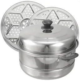 Double Boilers Stainless Steel Steamer Pot For Cooking Dumpling Large Stock Kitchen Tools Food Can