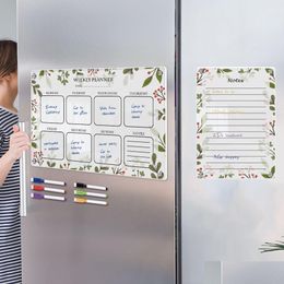 Fridge Magnets 3D Magnetic Acrylic Week Plan Memo Mes Board Erasable Diy Refrigerator Sticker Whiteboard 230816 Drop Delivery Home Ga Dhywp