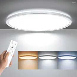 Ceiling Lights LED Flush Mount Light With Remote Control 15.4 Inch 36W 3000K-6500K Dimmable Night