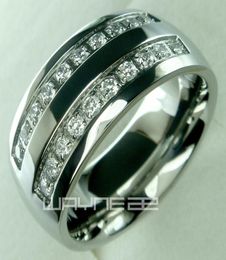 His mens stainless steel solid ring band wedding engagment ring size from 8 9 10 11 12 13 14 155547381