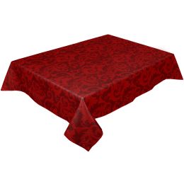 Winter Christmas Retro Red Pattern Tablecloth Christmas Dining Table Decor Table Cover Rectangular Coffee Table Tablecloth