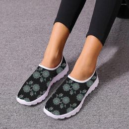 Casual Shoes INSTANTARTS Polynesia Totem Fashion Design Women's Summer Mesh Breathable Running Shoe No Lace Up Lightweight Flat