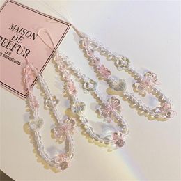 Bowknot Crystal Chain The New Anti-drop Wrist Strap Mobile Phone Straps High Quality Mobile Phone Case Chain Anti-fall