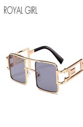 ROYAL GIRL Fashion Retro Square Sunglasses Brand Small Size Alloy Frame Sun Glasses for Men Women SS6188251831