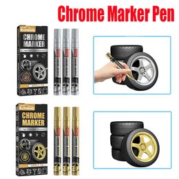 Chrome Marker Pen for Car Bike Motor Tyres Tyre Marker Paint Pen for Rock Painting Mug Ceramic Glass DIY Painting Supplies