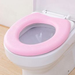 Bathroom Toilet Seat Cover Soft WC Paste Toilet Seat Pad Bathroom Warmer Seat Lid Cover Pad Toilet Closestool Warm Seat Covers