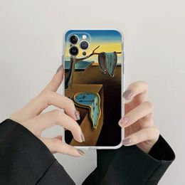 S-Salvador D-Dali Painting Phone Case For iPhone 14 13 12 Mini 11 Pro XS Max X XR SE 6 7 8 Plus Soft Silicone Cover