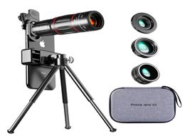 28X HD Mobile Phone Camera Lens Telescope Zoom Macro Lens for Iphone Samsung Smartphone Fish Eye Lente Para Celular9467379