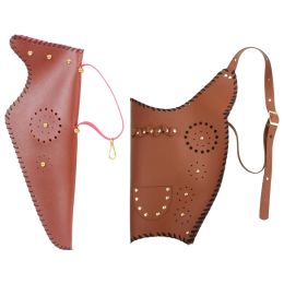 Arrow 1 Pcs Arrow Bag Leather Holder for Youth Adjustable Straps Quivers for Bow Hunting Archery Sport