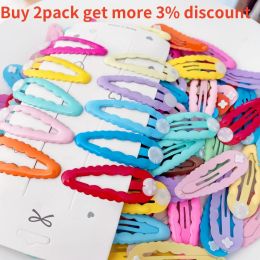 30pcs 5cm Candy Colour BB Clip Wave Hairpins With Base Hair Clip Diy Girls Hairclip Jewellery Making Hairclip Accessories