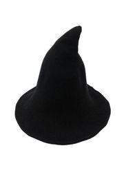 Witch Hat Diversified Along The Sheep Wool Cap Knitting Fisherman Hat Female Fashion Witch Pointed Basin Bucket for Halloween313761977589