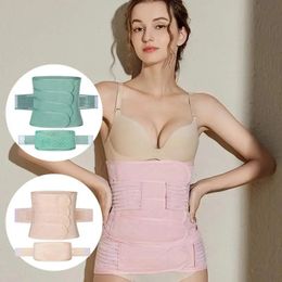 Postpartum Waist Trimmer Adjustable Elastic Abdomen Abdominal Binder High Shaping Belt Breathable for Women Maternity 240407