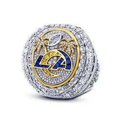 high Quality 9 Players Name Ring STAFFORD KUPP DONALD 2021 2022 World Series National Football Rams m ship Ring With Wooden Display Box Souvenir Fan Gift1875331