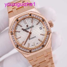 Lastest AP Wrist Watch Royal Oak 15451OR Women's Watch Rose Gold With Diamond Automatic Mechanical Swiss Luxury Watches Watches Casual Fashion Watch Diameter 37mm