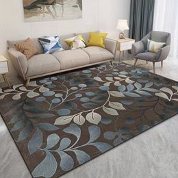 Leaf Pattern Carpet for Living Room Decor Sofa Table Large Area Rugs Kitchen Hallway Balcony Rugs Bedroom Non-slip Entrance Mat
