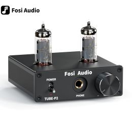 Amplifier Fosi Audio P2 integrated Portable Headphone Amplifier Vacuum Tube Amp Mini HiFi Stereo Audio with Low Ground Noise for Headphone