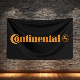 Continental Flag Polyester Digital Printing Car Banner For Decoration