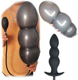 NXY Anal toys Silicone Inflated Super Big Anal Plug Dildo 13CM Huge Dilator Prostate Massage Anus Extender G spot Stimulator Sex T3997081
