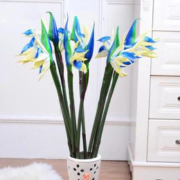 Decorative Flowers 1pc 80cm Flower Bird Of Paradise Artificial Arrangement Fake Plant Living Room Decoration Plants